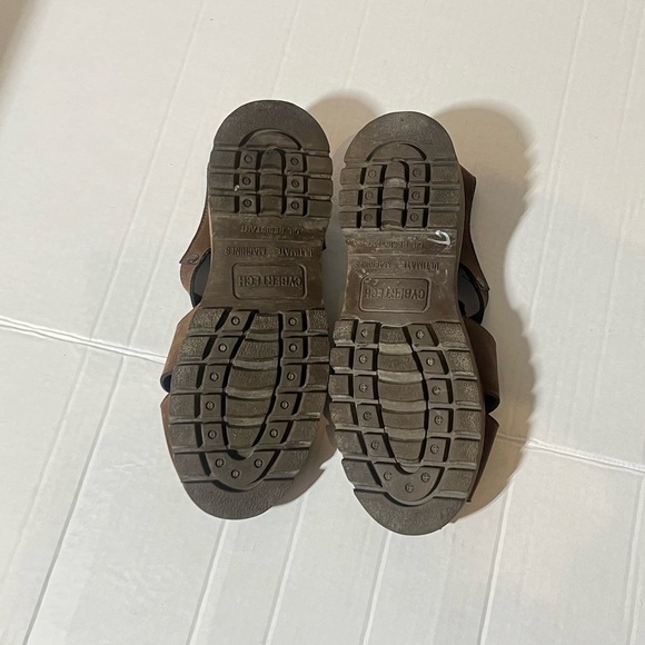 Vintage Y2K Chunky Leather Fisherman Sandals - Picture 7 of 14